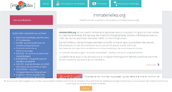 Desktop Screenshot of immaterielles.org